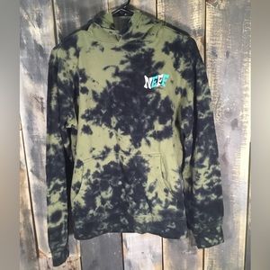 Neff tie dye pullover hoodie sweatshirt XS